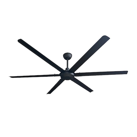 Iliving iLiving 78 Inch, 6.5 feet HVLS 6 Blades BLDC Big Ceiling Fan, High Volume Low Speed HVLS Outdoor Fan with Powerful Brushless DC Motor, Reversible Industrial Commercial and Residential 78" Blade, 11896 CFM at 135 RPM with IR Remote ILG8HVLS78